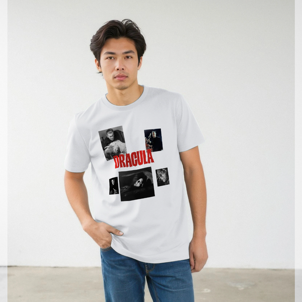 parka london Horrorline Dracula Movie Scenes White T-Shirt