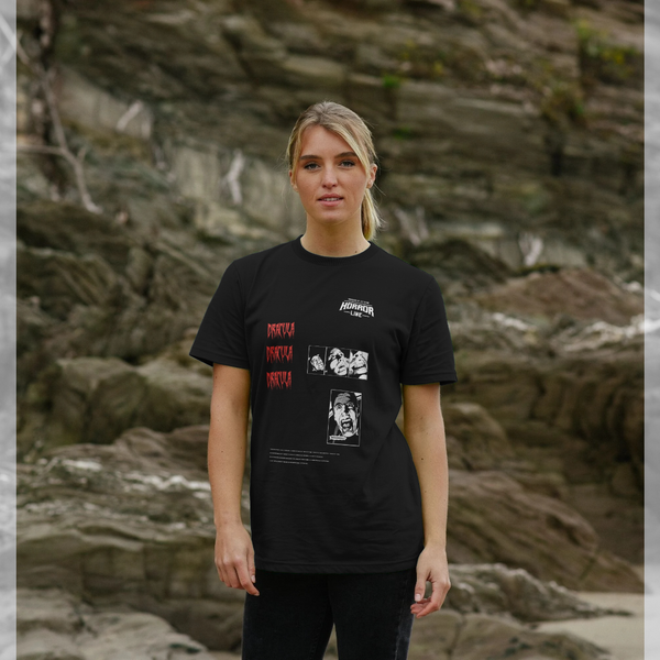 parka london Horrorline Dracula Poster Black T-Shirt