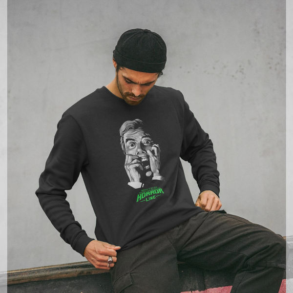 parka london Horrorline Gorgon Scare Black Sweatshirt