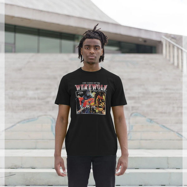 parka london Horrorline 'The Curse of the Werewolf' Black T-Shirt