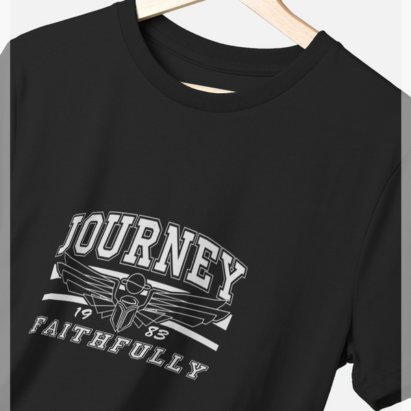 parka london Journey Rock Band Faithfully Black T-Shirt