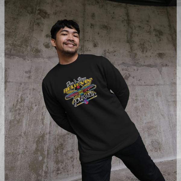 parka london Journey Rock Band Wings Black Sweatshirt