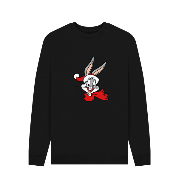 Parka London Looney Tunes Christmas Bugs Bunny Black Sweatshirt