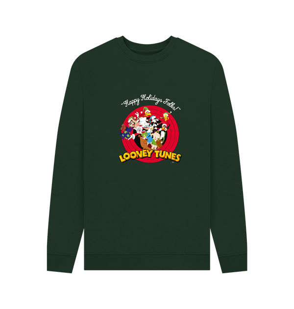 Parka London Looney Tunes Christmas Green Sweatshirt