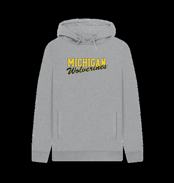Parka London Michigan Wolverines Heather Grey Hoodie