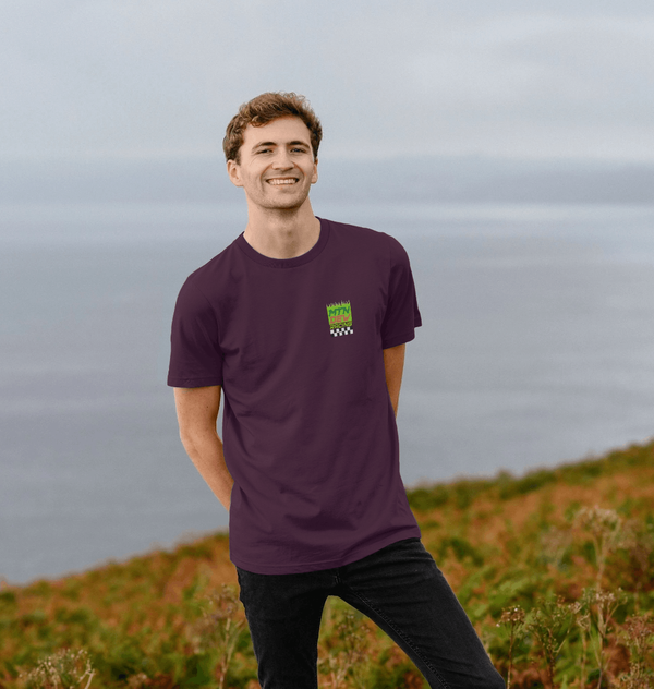 parka london Mountain Dew Check Chest Purple T-Shirt