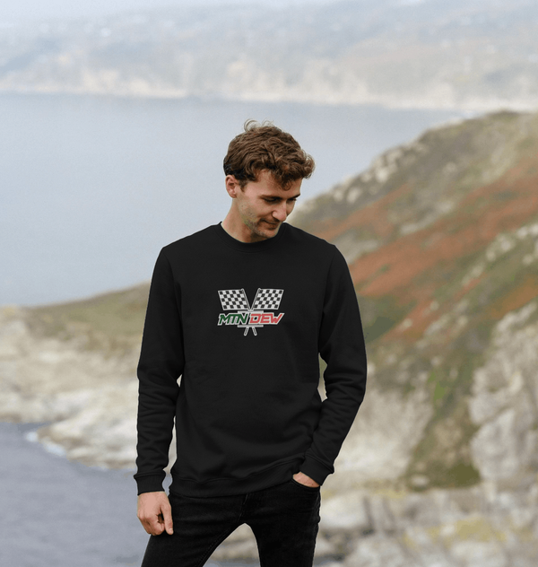 parka london Mountain Dew Racing Flags Black Sweatshirt