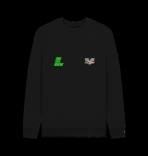 Parka London Mountain Dew Racing Slogan Black Sweatshirt