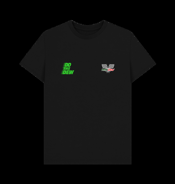 Parka London Mountain Dew Racing Slogan Black T-Shirt