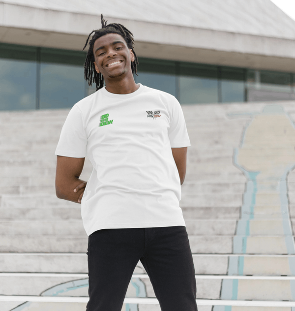 parka london Mountain Dew Racing Slogan White T-Shirt