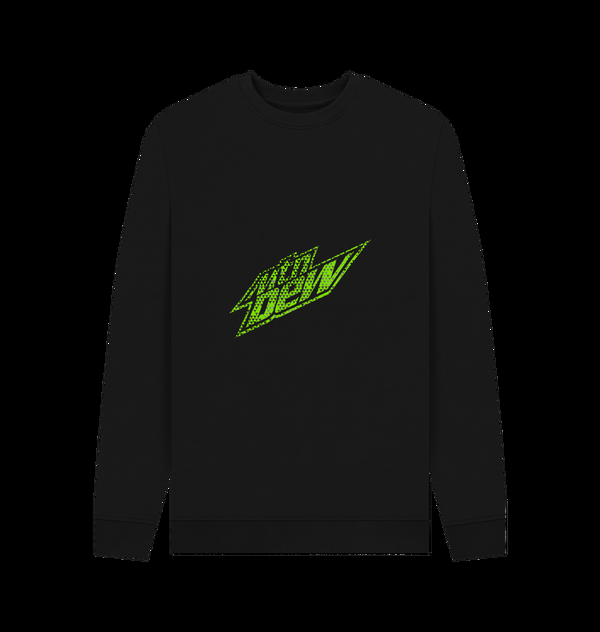 Parka London Mountain Dew Speckled Logo Black Sweatshirt