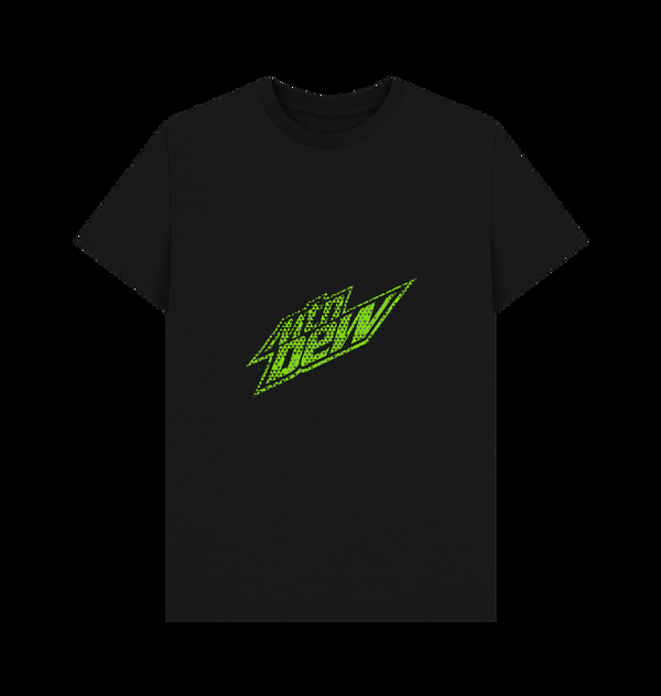 Parka London Mountain Dew Speckled Logo Black T-Shirt