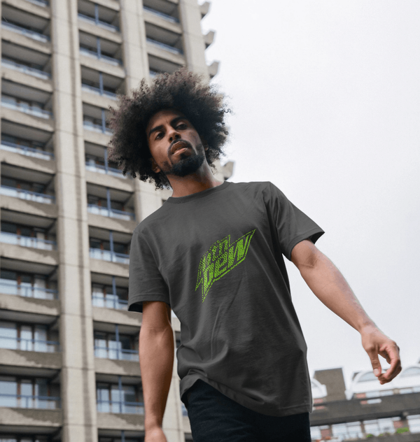 parka london Mountain Dew Speckled Logo Charcoal T-Shirt