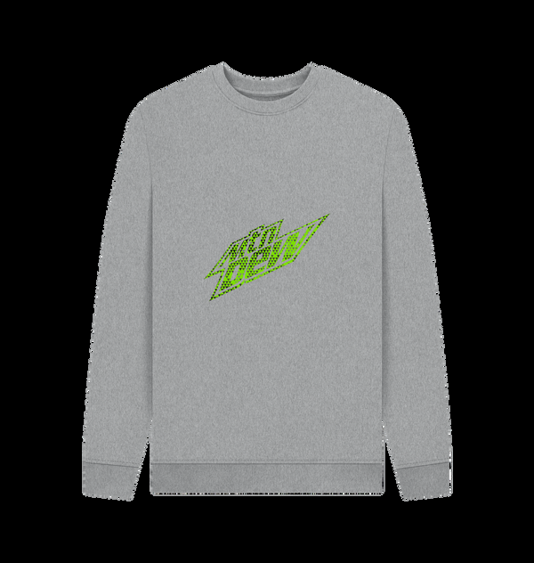 Parka London Mountain Dew Speckled Logo Heather Grey Sweatshirt