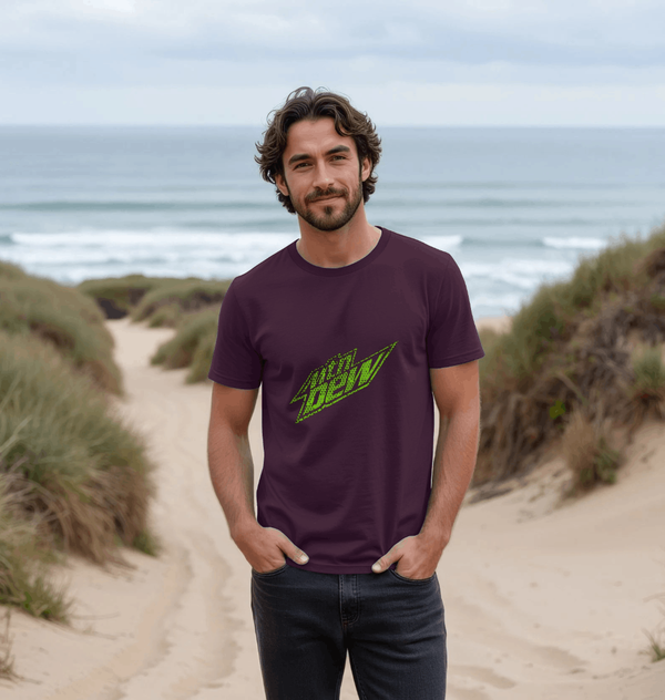 parka london Mountain Dew Speckled Logo Purple T-Shirt