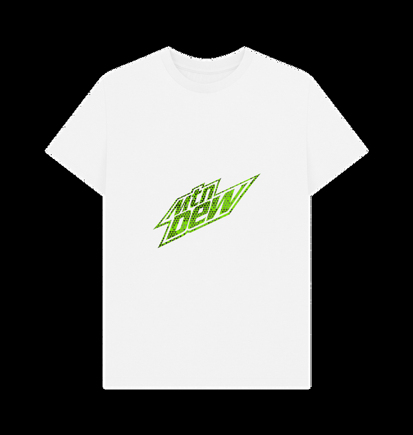 Parka London Mountain Dew Speckled Logo White T-Shirt