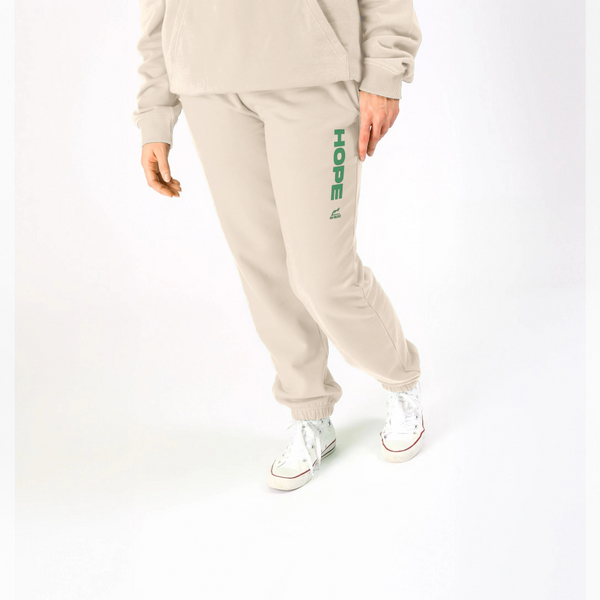 parka london Non-Violence x Park London 'HOPE' Cream Joggers