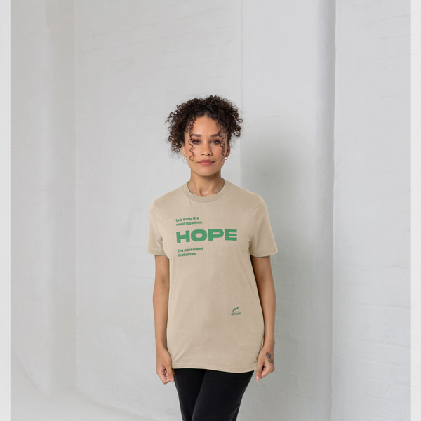 parka london Non-Violence x Park London 'HOPE' Cream T-Shirt