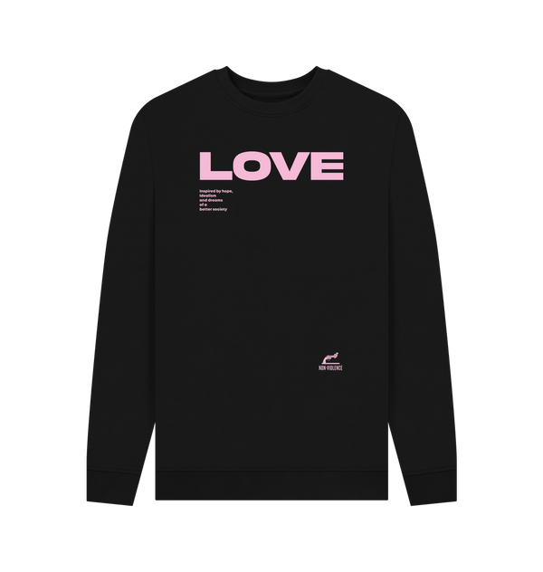 Parka London Non-Violence X Park London 'LOVE' Black Sweatshirt