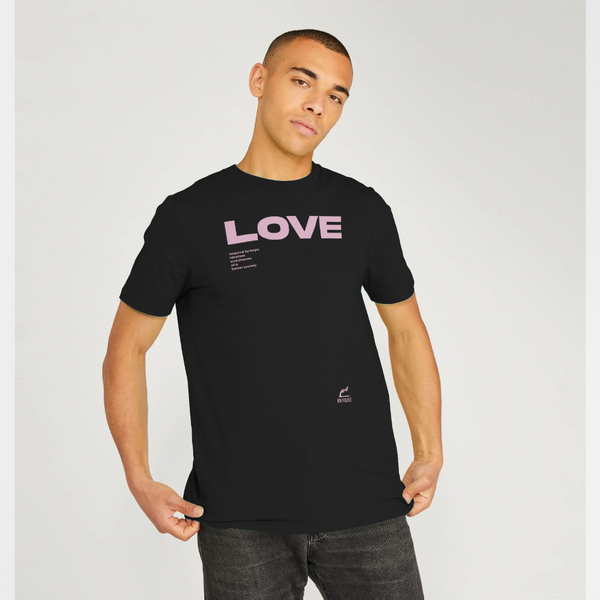 parka london Non-Violence x Park London 'LOVE' Black T-Shirt