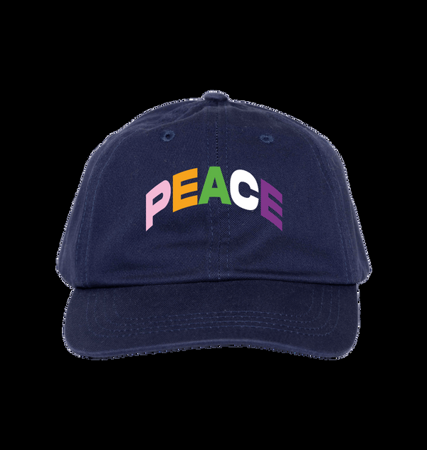 Parka London Non-Violence X Park London 'PEACE' Navy Cap