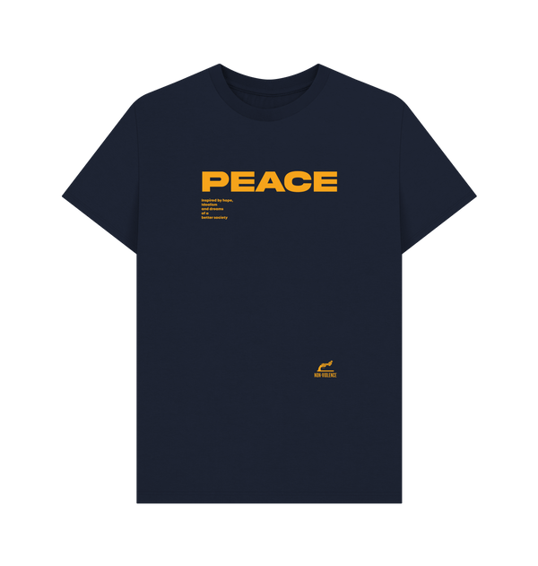 Parka London Non-Violence X Park London 'PEACE' Navy T-Shirt