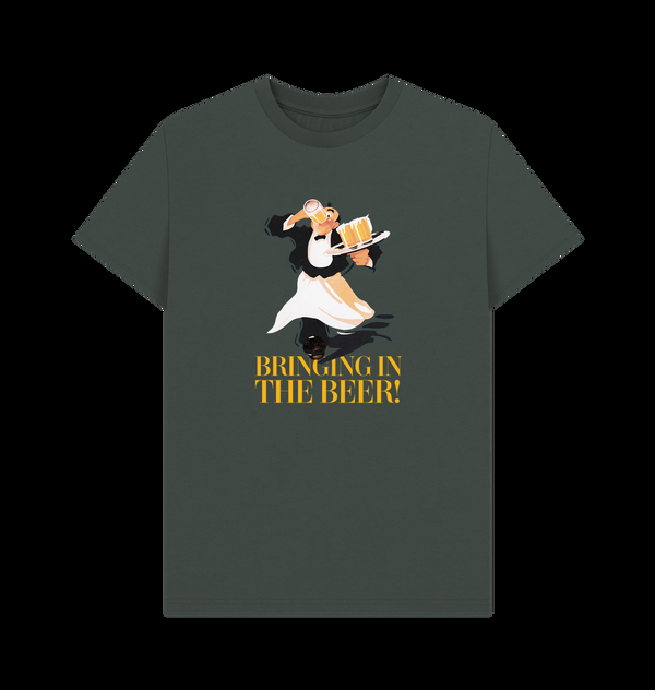 Parka London Oktoberfest 'Bringing In The Beer' Dark Grey T-Shirt