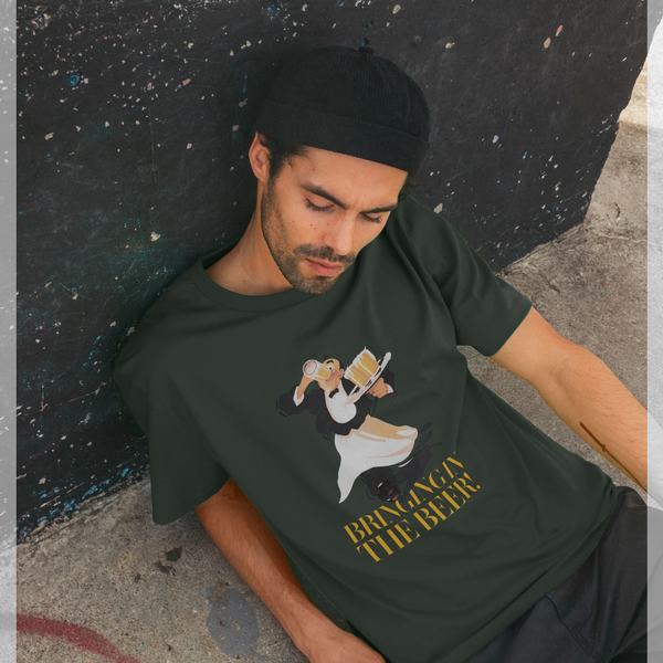 parka london Oktoberfest 'Bringing In The Beer' Dark Grey T-Shirt