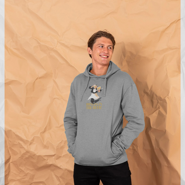 parka london Oktoberfest 'Bringing In The Beer' Grey Hoodie