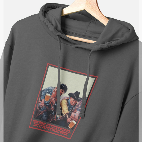 parka london Oktoberfest 'First Rodeo Third Beer' Grey Hoodie