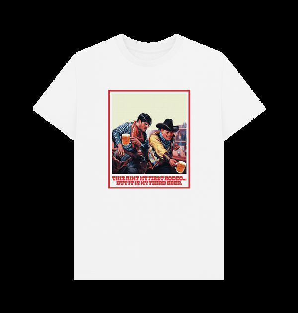 Parka London Oktoberfest 'First Rodeo Third Beer' White T-Shirt