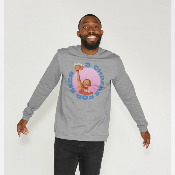 parka london Oktoberfest 'Three Cheers for Beer' Grey Sweatshirt