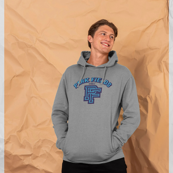 parka london Park Fields Arch Logo Heather Grey Hoodie