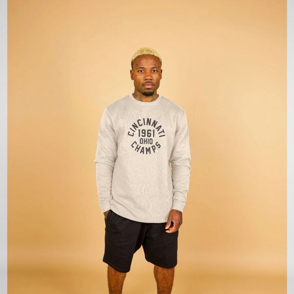 parka london Park Fields Cincinnati Champs Varsity Cream Sweatshirt