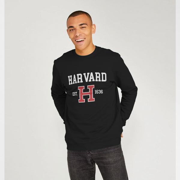 parka london Park Fields Harvard University Est 1636 Black Sweatshirt