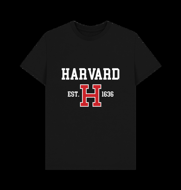 Parka London Park Fields Harvard University Est 1636 Black T-Shirt