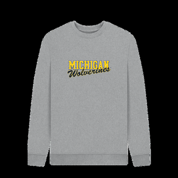 Parka London Park Fields Michigan Wolverines Grey Marl Sweatshirt