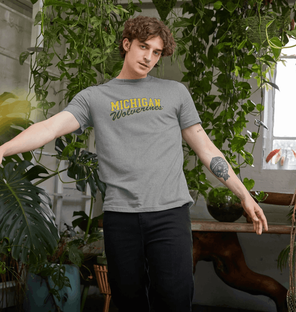 parka london Park Fields Michigan Wolverines Grey T-Shirt