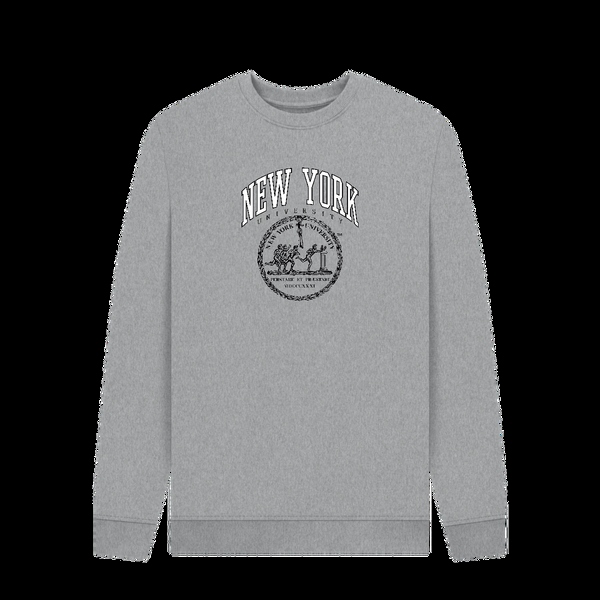 Parka London Park Fields New York University Crest Grey Sweatshirt