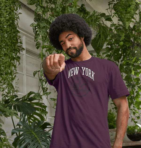 parka london Park Fields New York University Crest Purple T-shirt