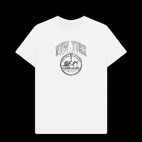Parka London Park Fields New York University Crest T-shirt White