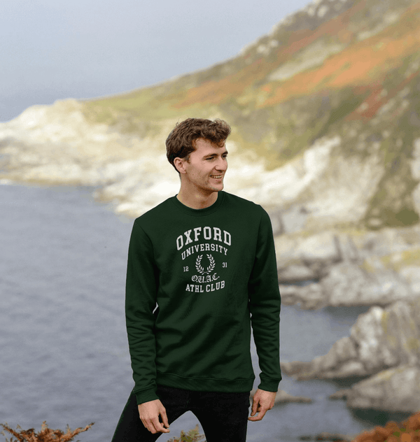 parka london Park Fields Oxford Athletic Unisex Bottle Green Sweatshirt