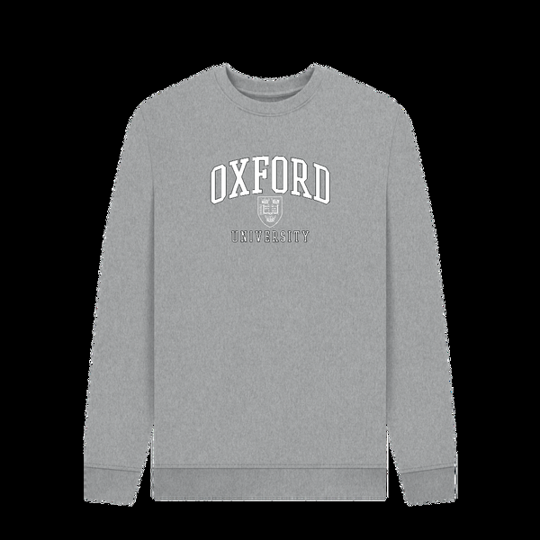 Parka London Park Fields Oxford University Crest Grey Sweatshirt
