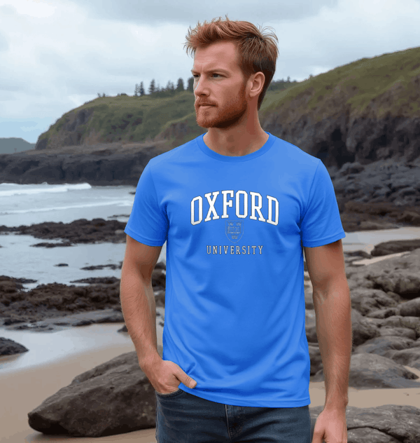 parka london Park Fields Oxford University Crest Royal Blue T-Shirt