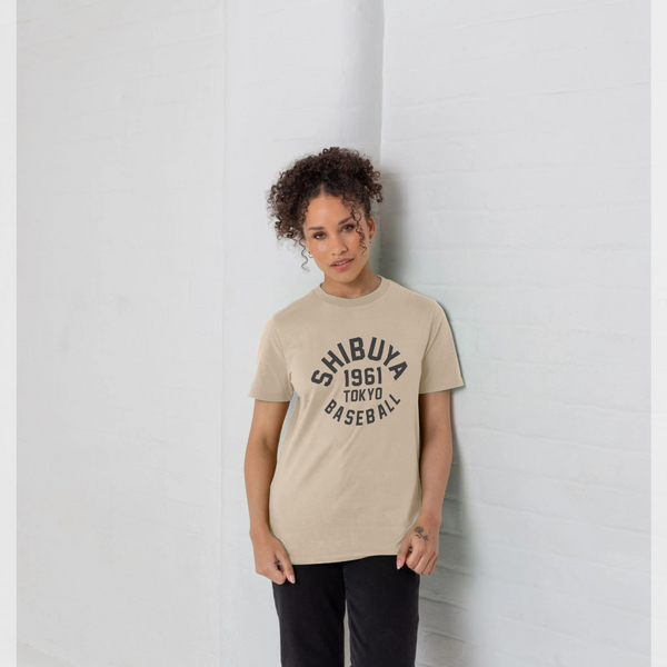 parka london Park Fields Shibuya Baseball Varsity Cream T-Shirt