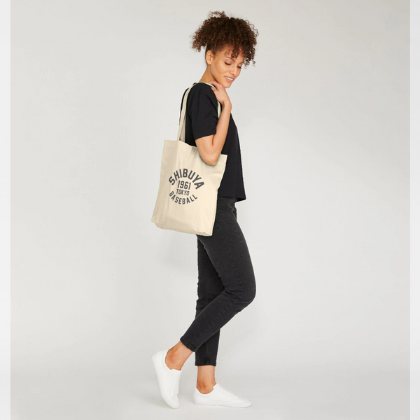 parka london Park Fields Shibuya Baseball Varsity Natural Tote Bag