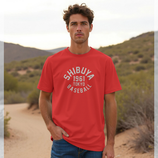 parka london Park Fields Shibuya Baseball Varsity Red T-Shirt