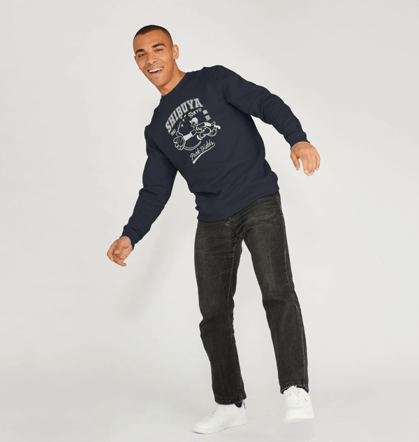 parka london Park Fields Shibuya Tokyo Baseball Unisex Navy Sweatshirt