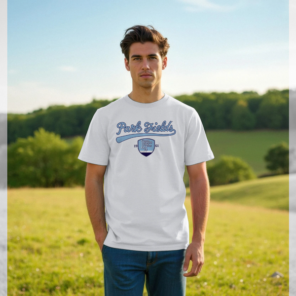 parka london Park Fields Shield Unisex White T-Shirt