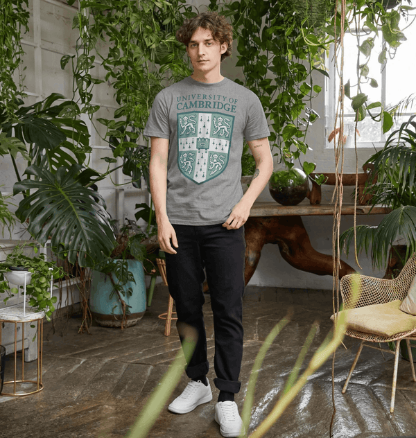 parka london Park Fields University Of Cambridge Shield Heather Grey T-Shirt